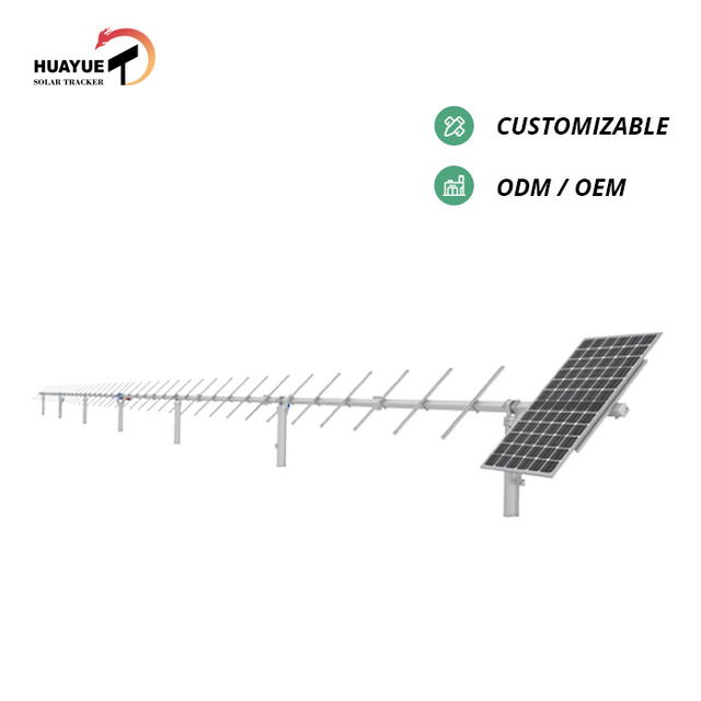 traqueur solaire d'axe de double résistance forte de vent de 26Kw 40Pv pour la ferme solaire